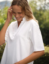 Mini Emma Short Sleeve Dress- White