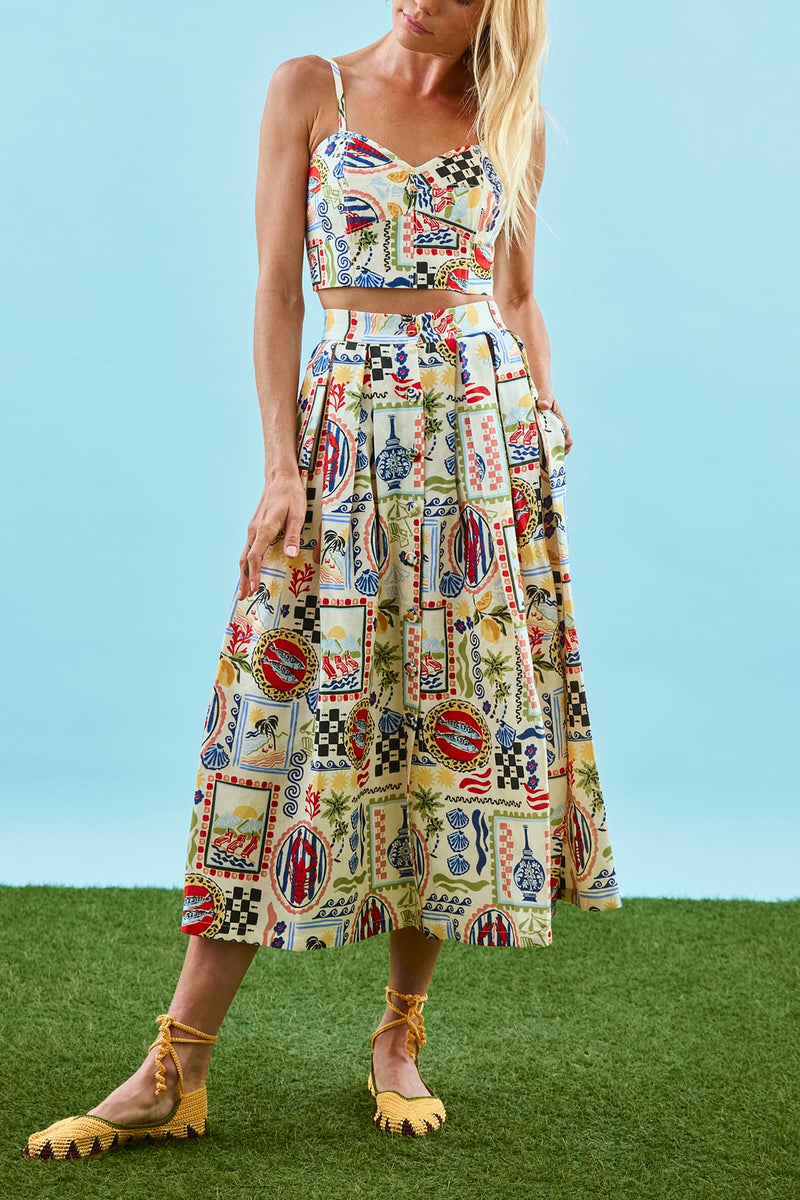 Eva Skirt- Coastal Conversation