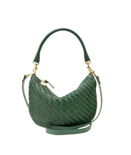 Petit Moyen Messenger- Woven Zig-Zag- Evergreen