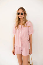 Everly Top- Red Seersucker