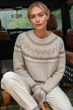 New England Crew Sweater- Ivory Heather