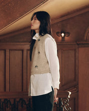 The Embellished Sweater Vest- Fawn