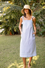 Felicity Dress- Blue Seersucker