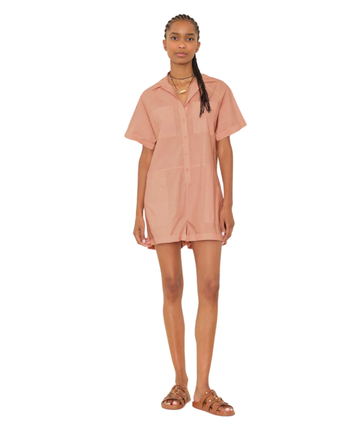 Franklin Romper- Cappuccino