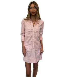 womens playsuit dress Southern Long Sleeve Playsuit Dress-Red Stripe – LOLA