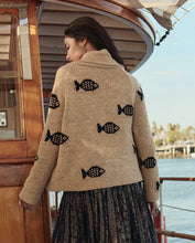 The Swimming Fish Lodge Cardigan- Natural