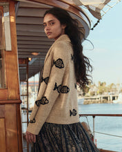 The Swimming Fish Lodge Cardigan- Natural