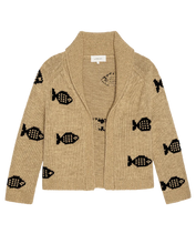 The Swimming Fish Lodge Cardigan- Natural