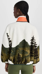 The Plush Terrain Full- Zip- Mountain View Landscape