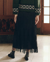 The Fringe Skirt- Black