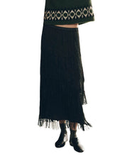 The Fringe Skirt- Black
