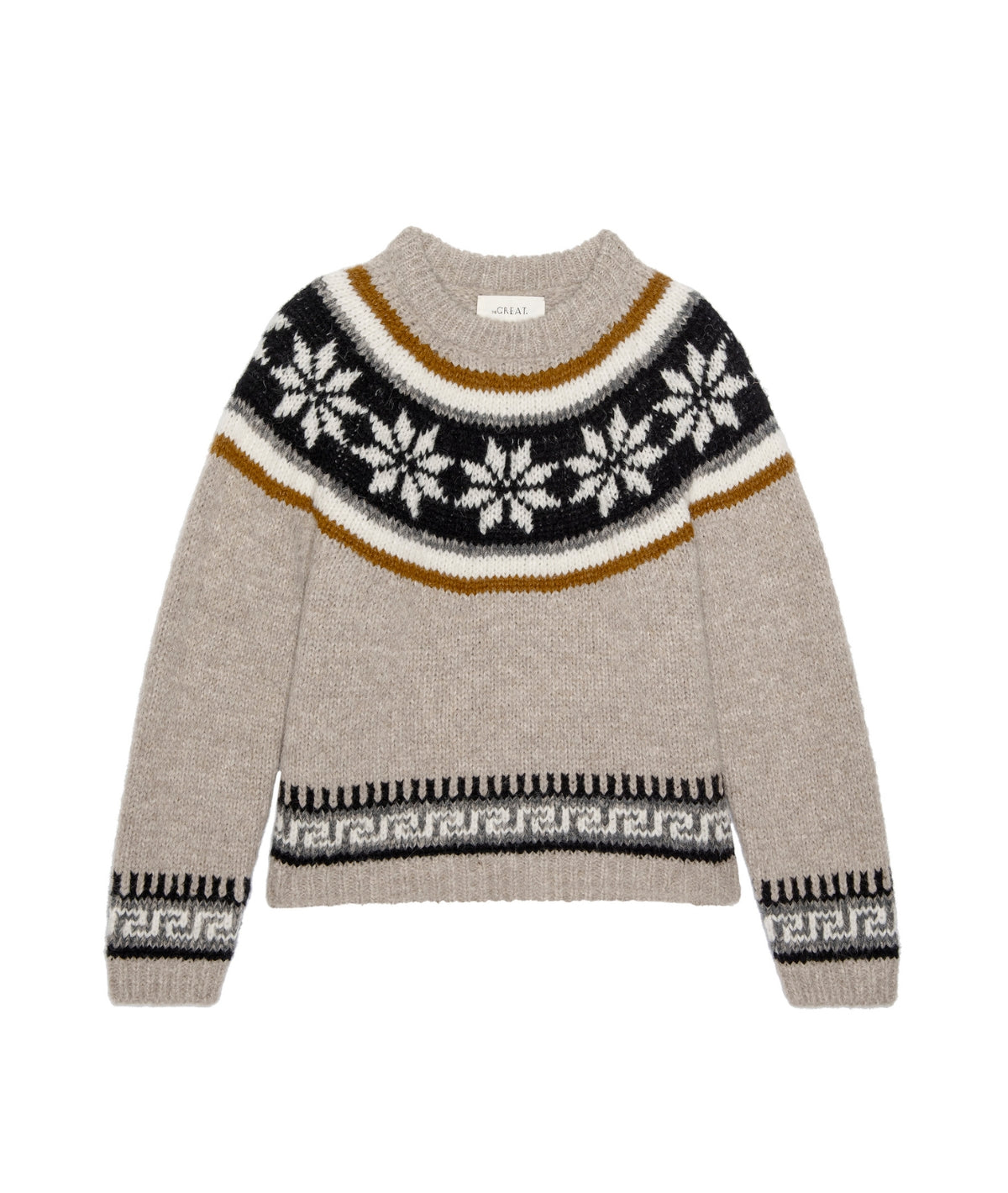 The Snowflake Fairisle Pullover- Oat