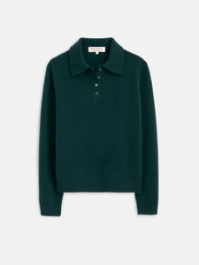 Alice Polo in Cashmere- Cypress Green