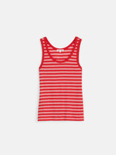 Garcon Tank in Billy Stripe- Red/ Ivory