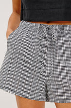 Jenner Shorts- Black Gingham