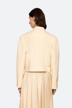 Angelina Suiting Cropped Blazer- Ivory