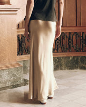 The Elastic Bias Skirt- Gold Shimmer
