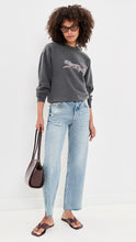 Spencer Sweatshirt Leopard- Washed Black
