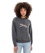 Spencer Sweatshirt Leopard- Washed Black