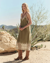 The Legacy Dress- Light Olive/ Cream