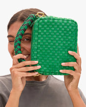 Braided Top Handle- Green Apple/ Black