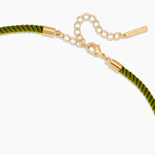 Coco Moss Silk Cord Necklace