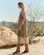 The Legacy Dress- Light Olive/ Cream