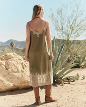 The Legacy Dress- Light Olive/ Cream