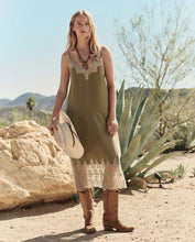 The Legacy Dress- Light Olive/ Cream