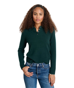 Alice Polo in Cashmere- Cypress Green