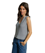 Peggy Cotton Sweater Tank Top- Heather Grey