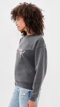 Spencer Sweatshirt Leopard- Washed Black