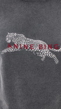 Spencer Sweatshirt Leopard- Washed Black