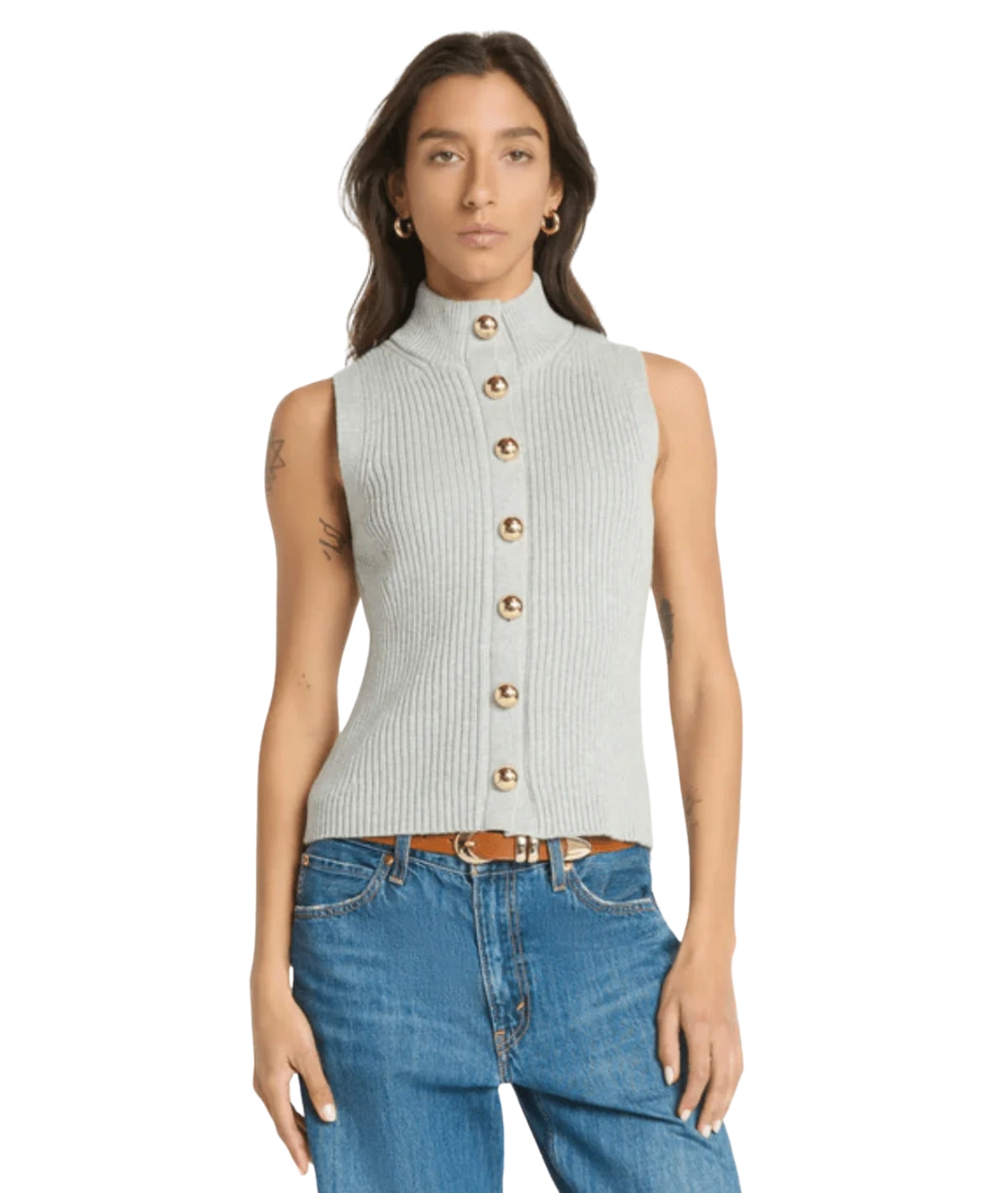 Ira Sweater Vest- Heather Grey