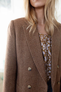 Hacking Jacket- Camel Herringbone