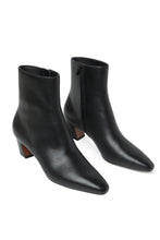 Harper Kicked Heel Ankle Boot- Black