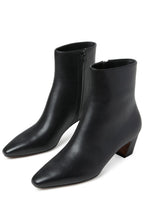 Harper Kicked Heel Ankle Boot- Black