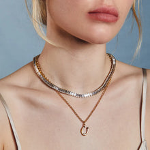 The Dainty Necklace- Small Fortuna Horseshoe Charm