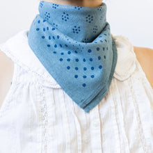 Natural Dye Silk Bandana- Indigo