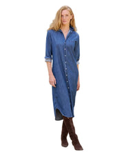 Maxi Shirtdress- Vintage Stonewashed Indigo