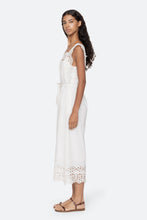 Leila Eyelet Midi Dress- White