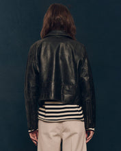 The Perfect Leather Jacket- Worn Black