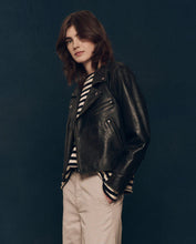 The Perfect Leather Jacket- Worn Black