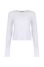 Jade Long Sleeve Tee- White