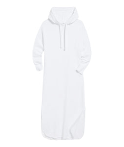 Mini James Hooded Cape Dress- White