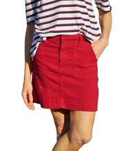 Jameson Skirt- Washed Red