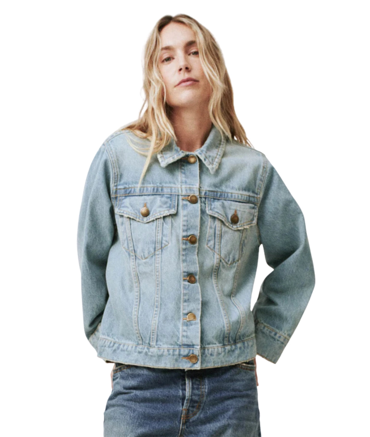 The Slouchy Jean Jacket- Great Plains Wash