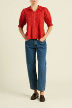 Jess Blouse- Crimson Check