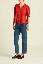 Jess Blouse- Crimson Check
