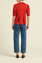 Jess Blouse- Crimson Check